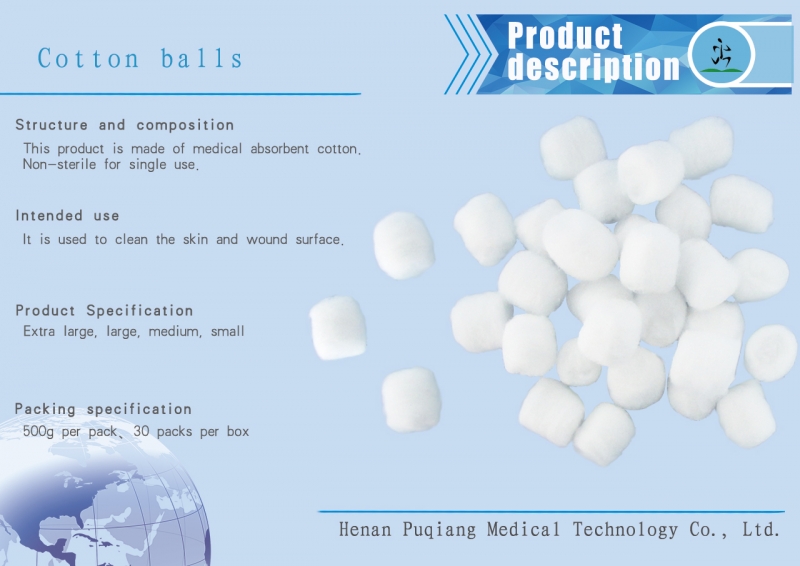 Medical cotton ball